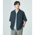 【DK.GREEN】【L】ウォッシャブルトロ ジャスト ルーズ オープンカラー シャツ -マシンウォッシャブル・防シワ・ストレッチ-