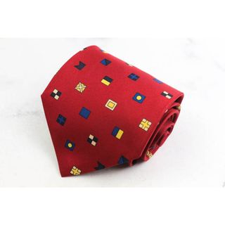 エトロ(ETRO)のエトロ ブランド ネクタイ シルク 小紋柄 総柄 PO メンズ レッド ETRO(ネクタイ)