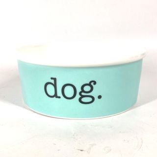 Tiffany & Co. - ティファニー TIFFANY&Co. ドッグ ボウル dog 犬 ペット 食器 プレート ボーンチャイナ お皿 陶器 ブルー 未使用