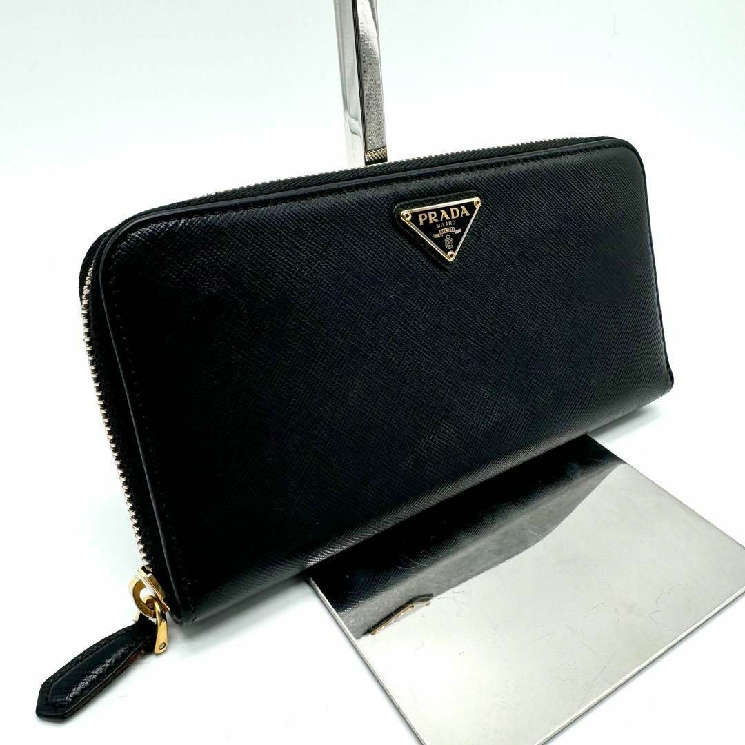 近年モデル・極美品】プラダ 長財布 三角 サフィアーノレザー 近年モデル・極美品】プラダ 長財布 三角 サフィアーノレザー