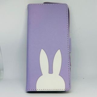 新品　SONY Xperia5ケース　手帳型　ウサギ柄　可愛い(Androidケース)