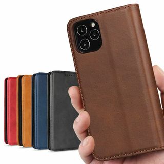 【サイズ:iPhone12proMax_色:レトロダークブラウン】iPhone1(その他)