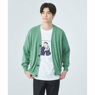 ユナイテッドアローズグリーンレーベルリラクシング(UNITED ARROWS green label relaxing)の【LIME】ペーパー コットン麻 Vネック カーディガン -ウォッシャブル-(その他)