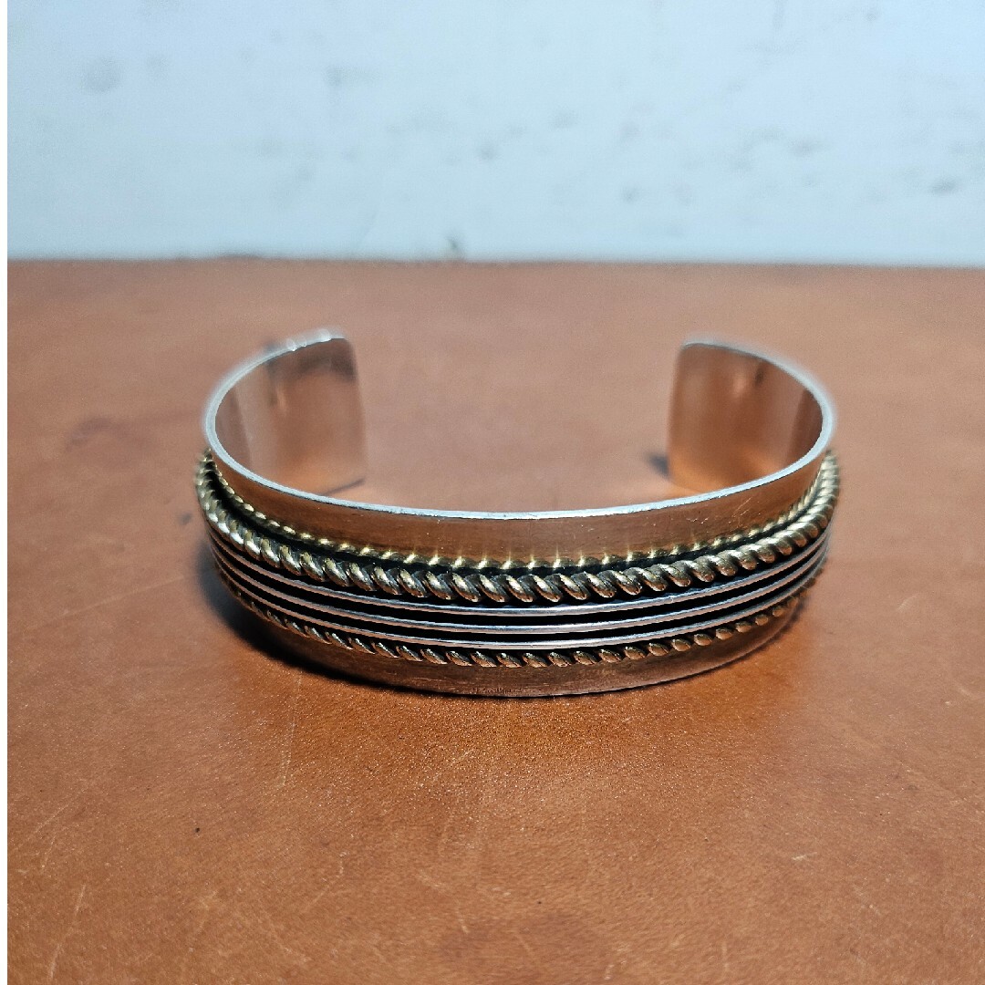 INDIAN JEWELRY - レア TOM HAWK 2ライン12KGFツイストロープ INDIAN JEWELRY - レア TOM HAWK 2ライン12KGFツイストロープ