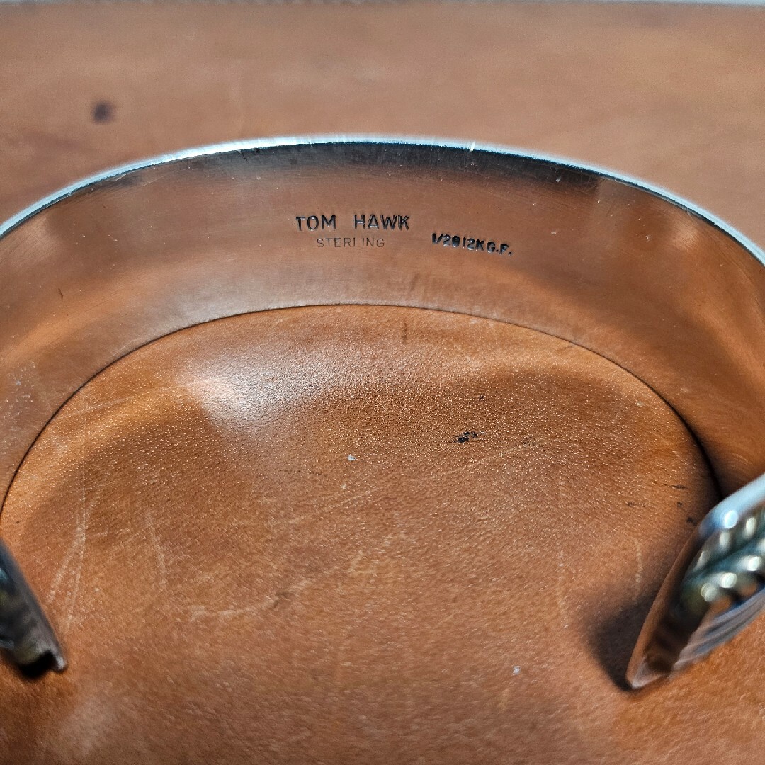 INDIAN JEWELRY - レア TOM HAWK 2ライン12KGFツイストロープ INDIAN JEWELRY - レア TOM HAWK 2ライン12KGFツイストロープ