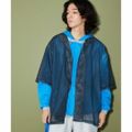 【TURQUOISE】【L】<CITEN>グラデーション シースルー シャツ