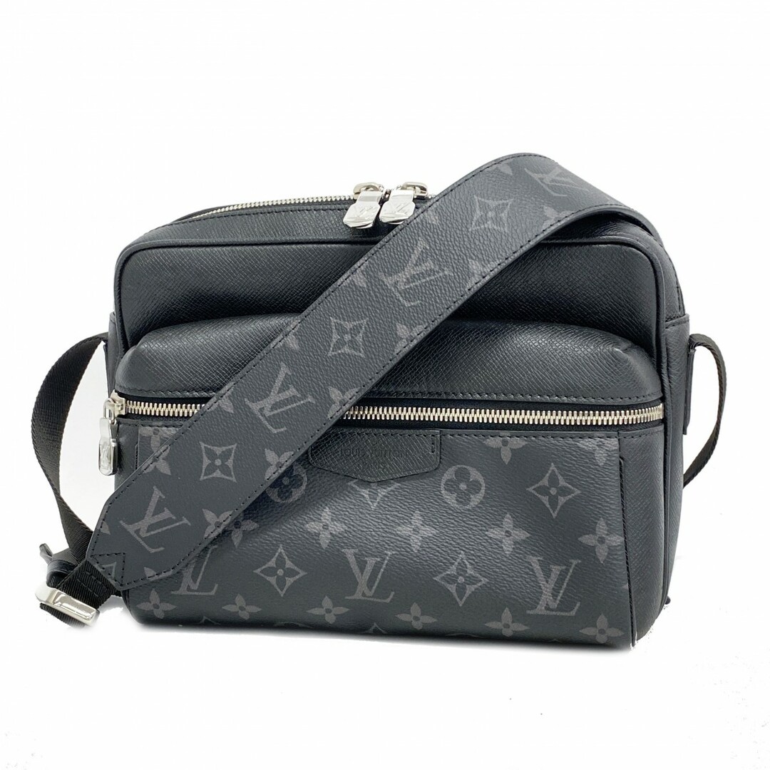 LOUIS VUITTON - 【4ua0492】ルイヴィトン ショルダーバッグ モノグラム・エクリプス アウトドアメッセンジャーPM M30233 ブラック【中古】メンズ