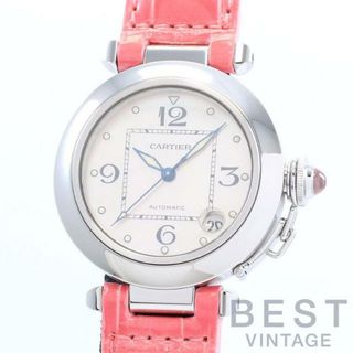 カルティエ(Cartier)の【OH済】 カルティエ 【CARTIER】 パシャ C ドゥ カルティエ 2003年 クリスマス限定 W3106499 レディース ピンクシェル ステンレススティール 腕時計 時計 PASHA C DE CARTIER 2003 CHRISTMAS EDITION PINK SHELL SS MOP【中古】 (腕時計)