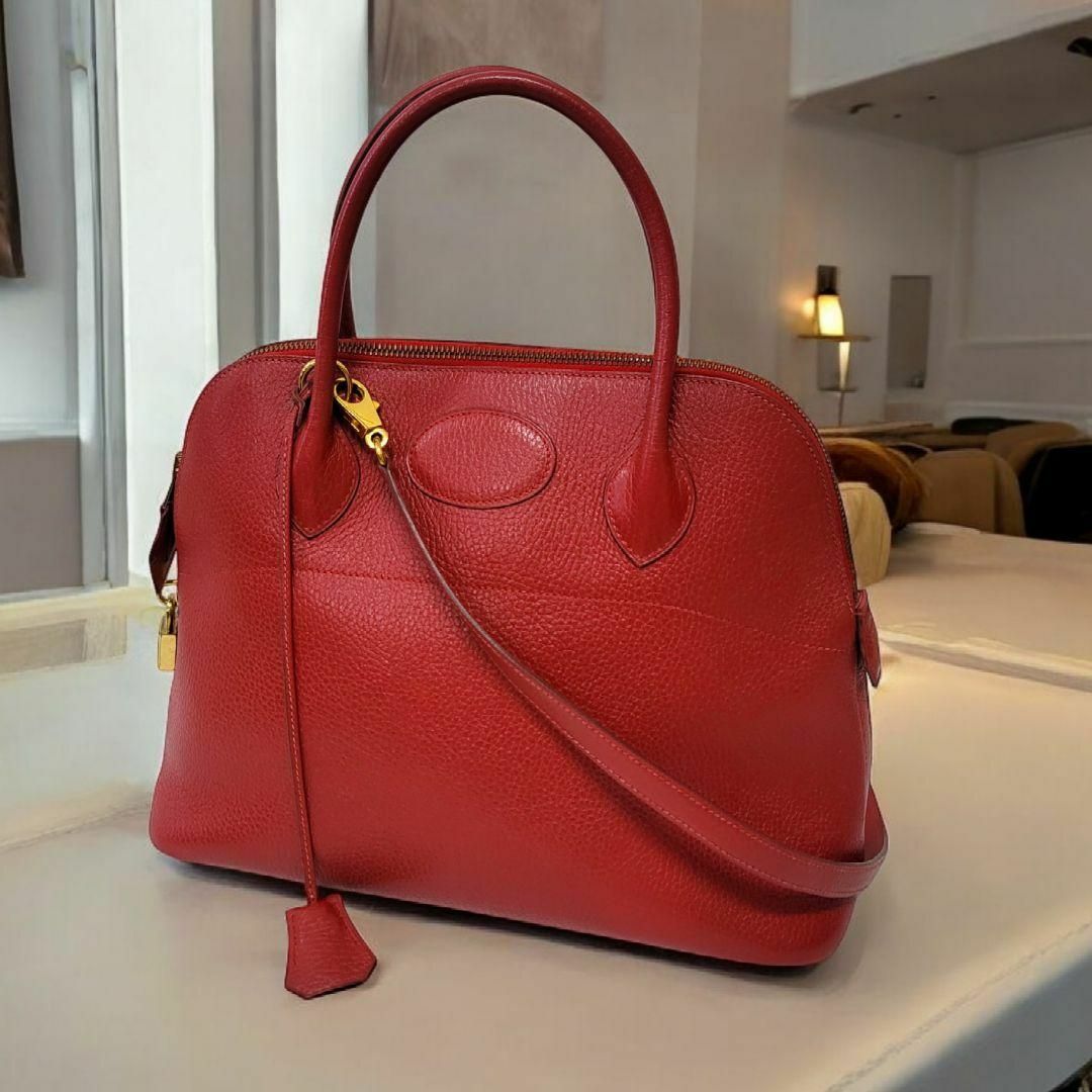 極美品✨エルメス ボリード31 アルデンヌ ルージュヴィフ 極美品✨エルメス ボリード31 アルデンヌ ルージュヴィフ