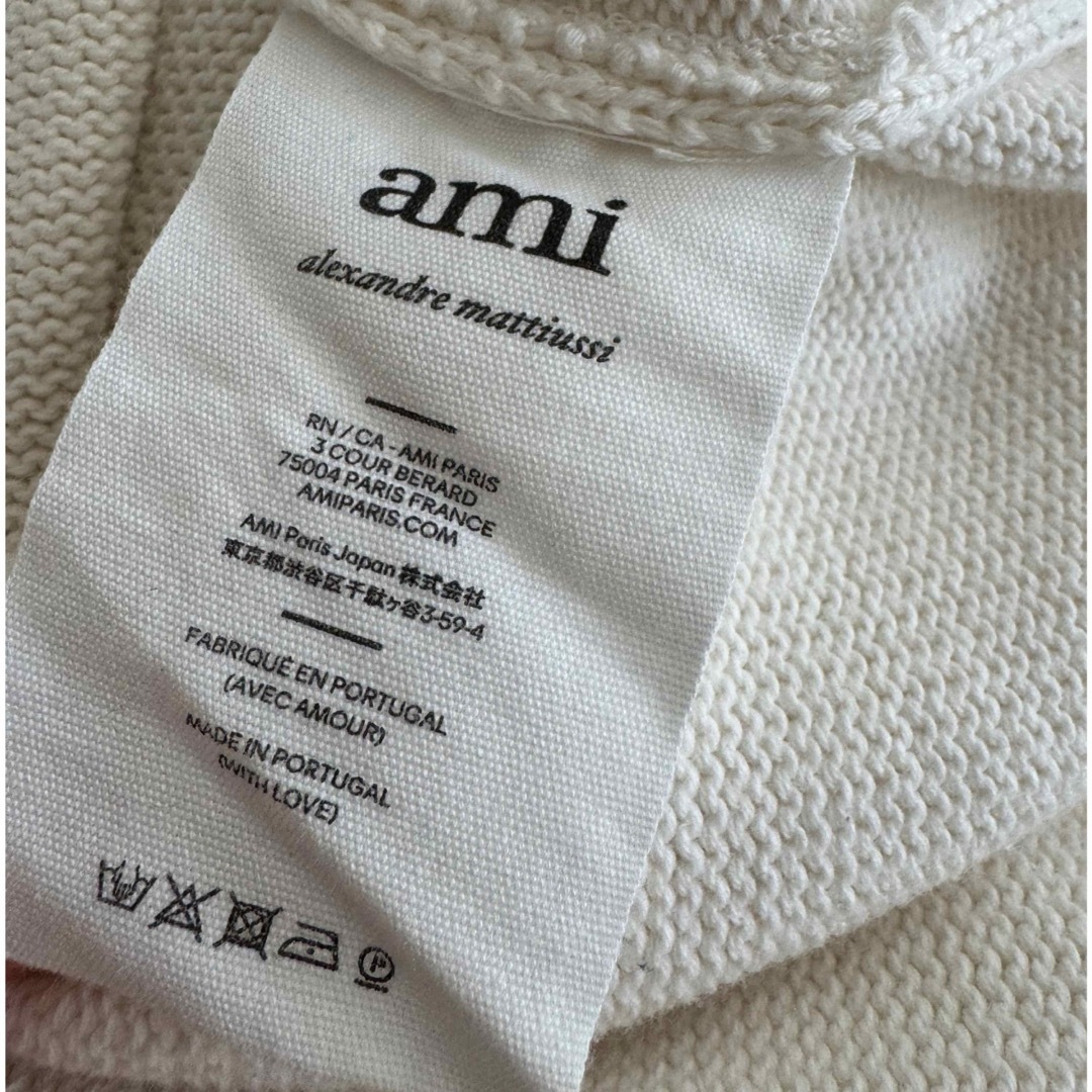 ami - アミパリス amiparis ニット 白の通販 by 。|アミならラクマ ami - アミパリス amiparis ニット 白の通販 by 。|アミならラクマ