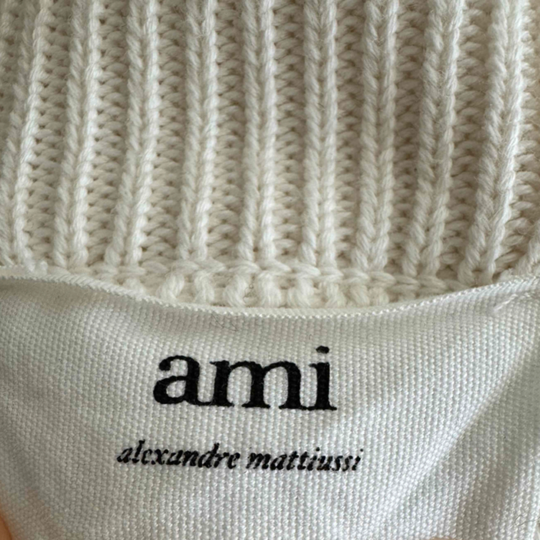 ami - アミパリス amiparis ニット 白の通販 by 。|アミならラクマ ami - アミパリス amiparis ニット 白の通販 by 。|アミならラクマ