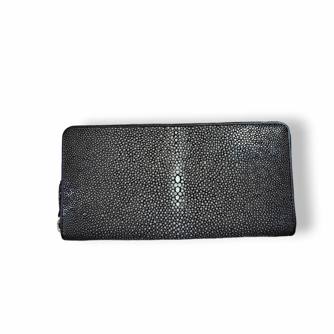 スティングレー 長財布 ポリッシュ加工 ウォレット ダークブラウン スティングレー 長財布 ポリッシュ加工 ウォレット ダークブラウン