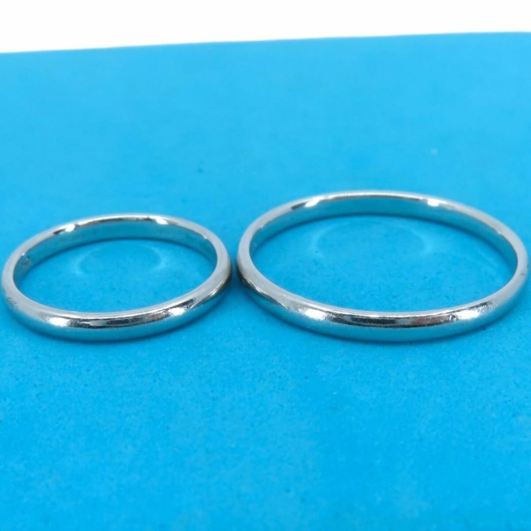 Tiffany & Co. - ティファニー プラチナ ペア リング 18号 5号 Tiffany & Co. - ティファニー プラチナ ペア リング 18号 5号