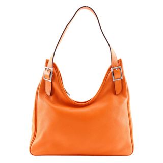 エルメス(HERMES)の【HERMES】エルメス マサイカット32 ワンショルダー レザー オレンジ □N レディース ショルダーバッグ(ショルダーバッグ)