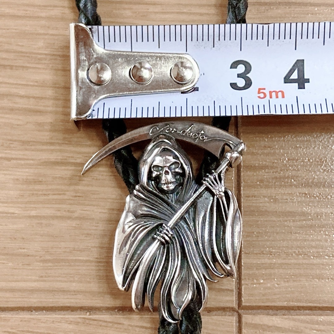 Justin Davis - 極美品 el conductorH SV925 レザー ループタイ