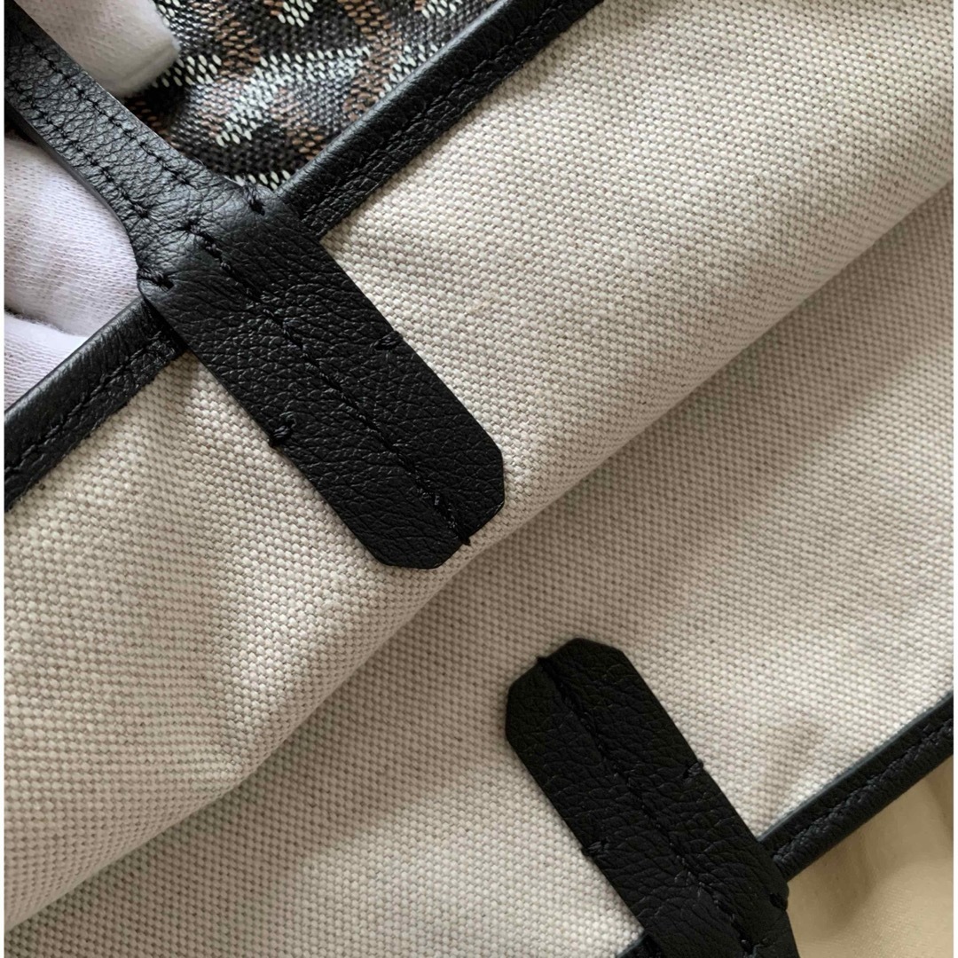 GOYARD - 正規品ゴヤール サンルイpm ブラック トートバッグの GOYARD - 正規品ゴヤール サンルイpm ブラック トートバッグの
