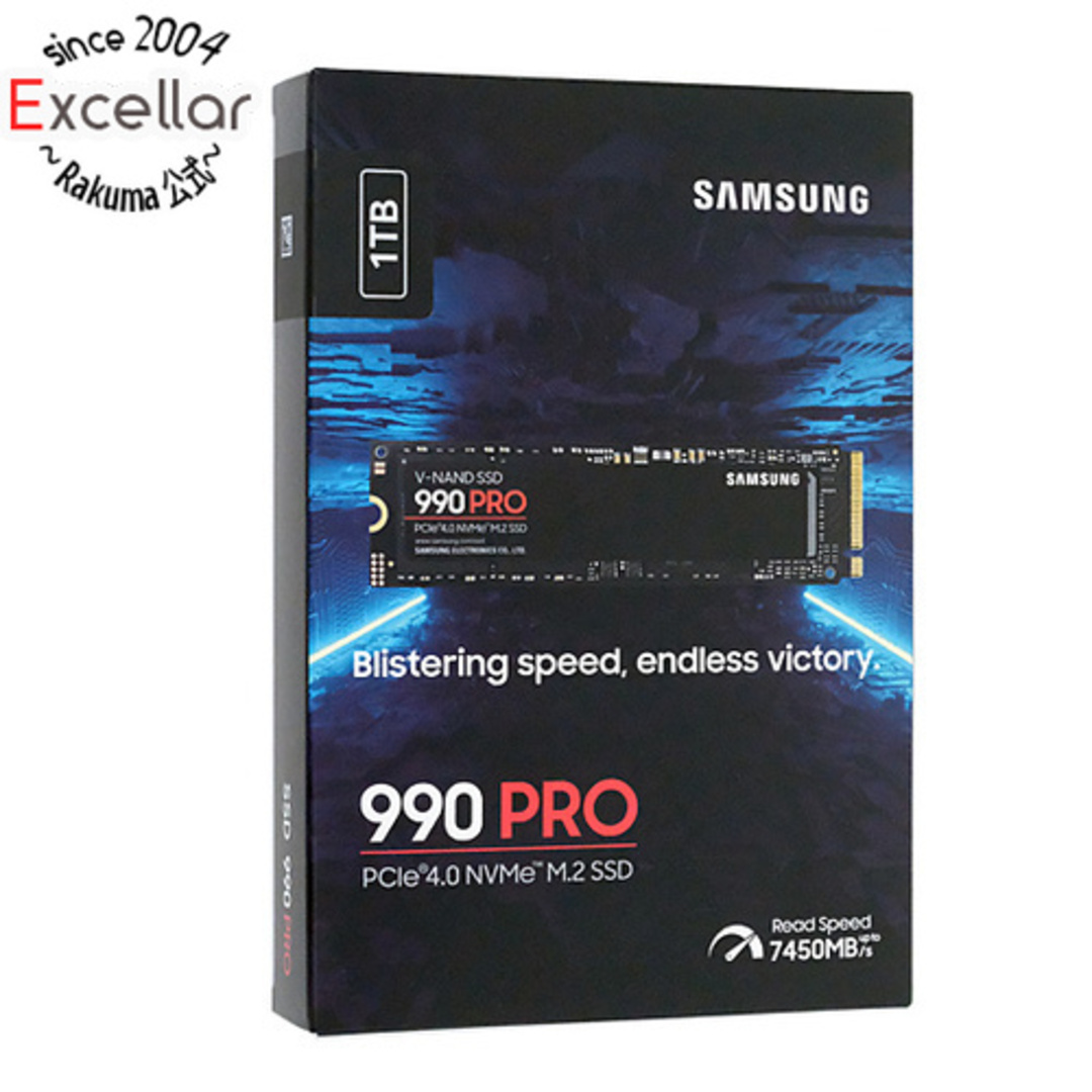 SAMSUNG(サムスン)のSAMSUNG製 SSD 990 PRO MZ-V9P1T0B-IT/EC 1TB スマホ/家電/カメラのPC/タブレット(PC周辺機器)の商品写真