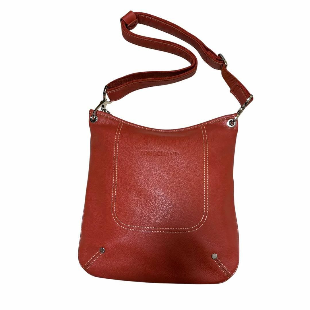 LONGCHAMP - 美品 LONGCHAMP レザー ショルダーバッグ 斜めがけ LONGCHAMP - 美品 LONGCHAMP レザー ショルダーバッグ 斜めがけ