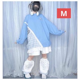 しまむら - ぬた。 しまむら フリル 長袖カットソー 水色 天使 しまむら - ぬた。 しまむら フリル 長袖カットソー 水色 天使
