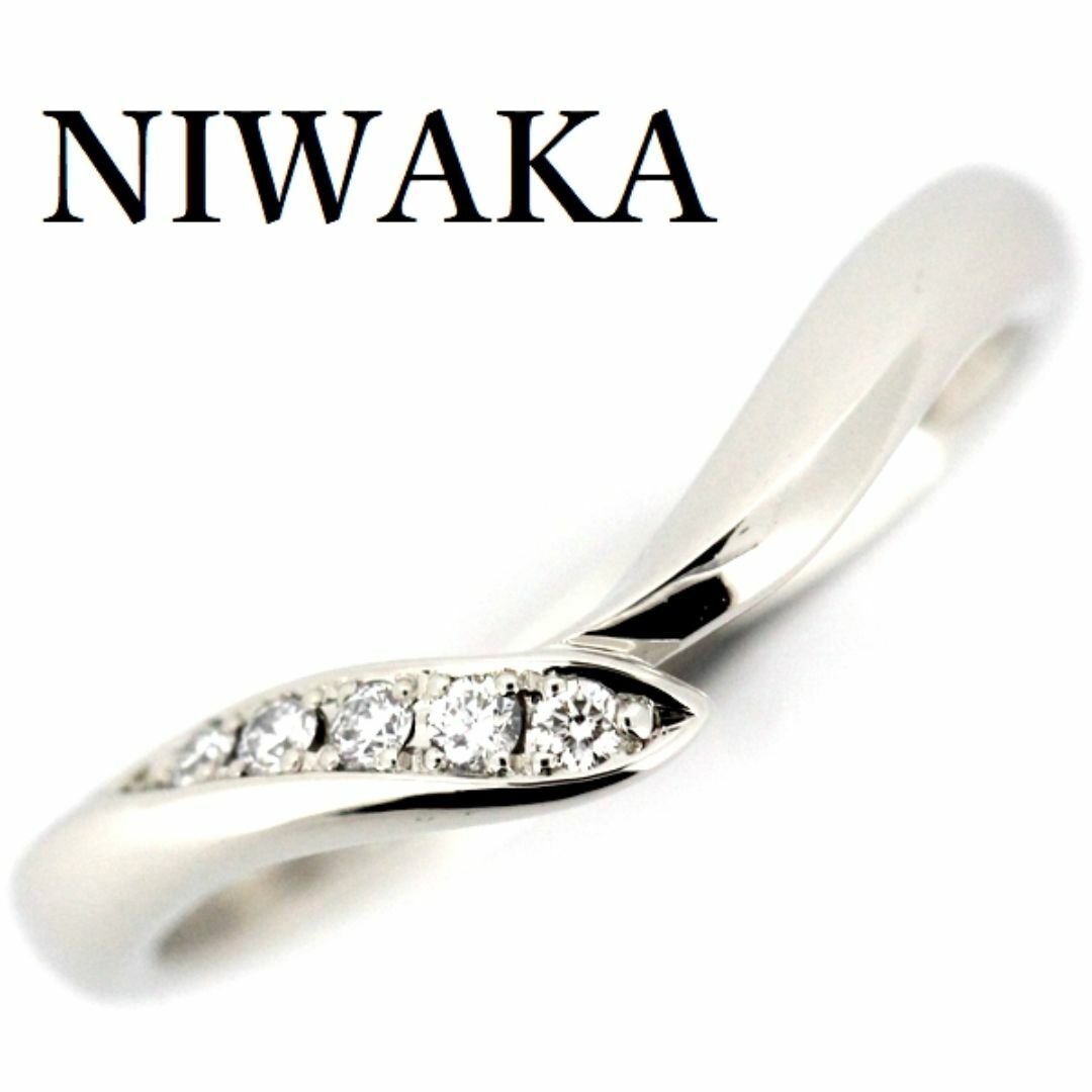 NIWAKA 俄 初桜 ダイヤモンド リング Pt950 6.5号 NIWAKA 俄 初桜 ダイヤモンド リング Pt950 6.5号