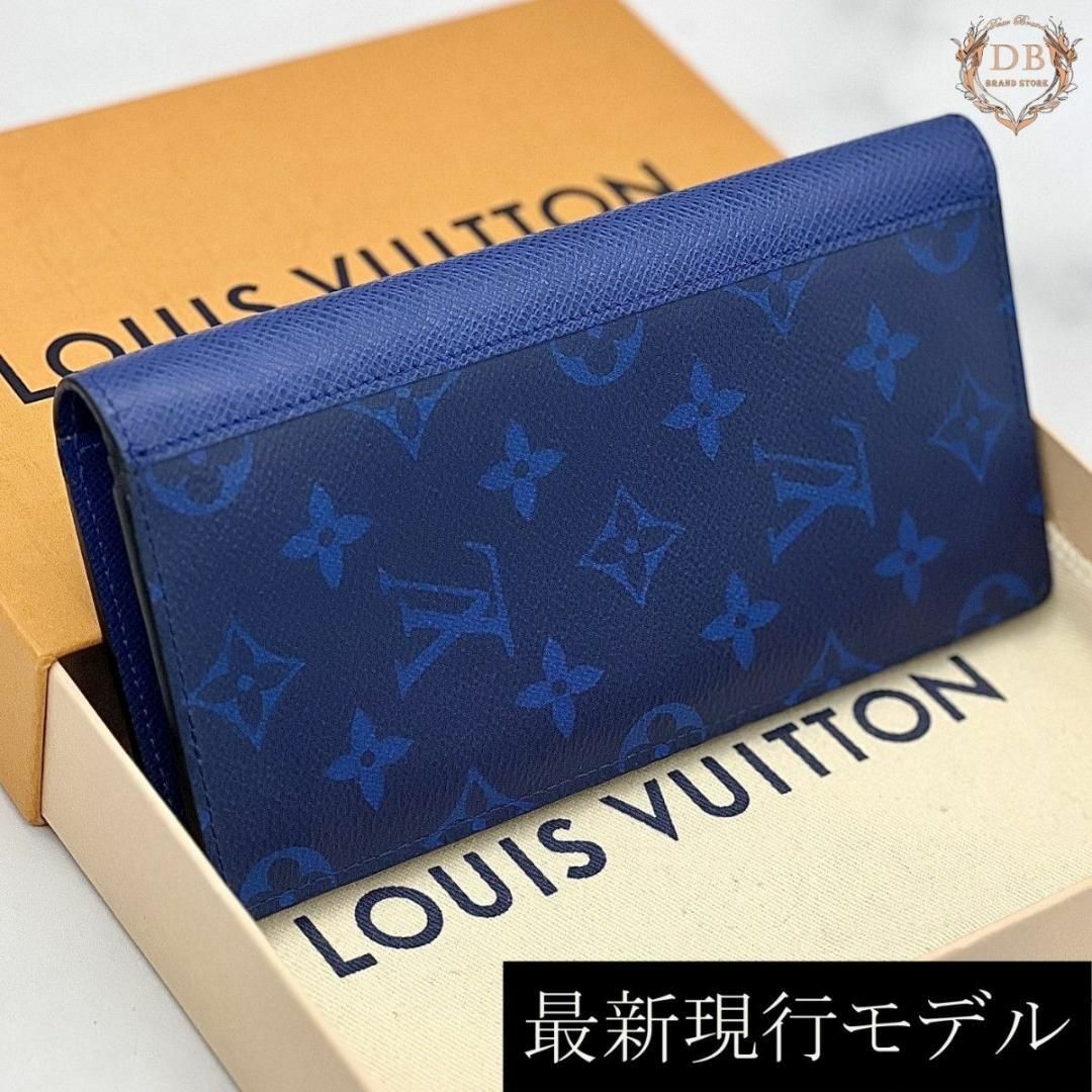 箱袋付♪ ルイヴィトン タイガラマ ブラザ 長財布 ブルー 箱袋付♪ ルイヴィトン タイガラマ ブラザ 長財布 ブルー