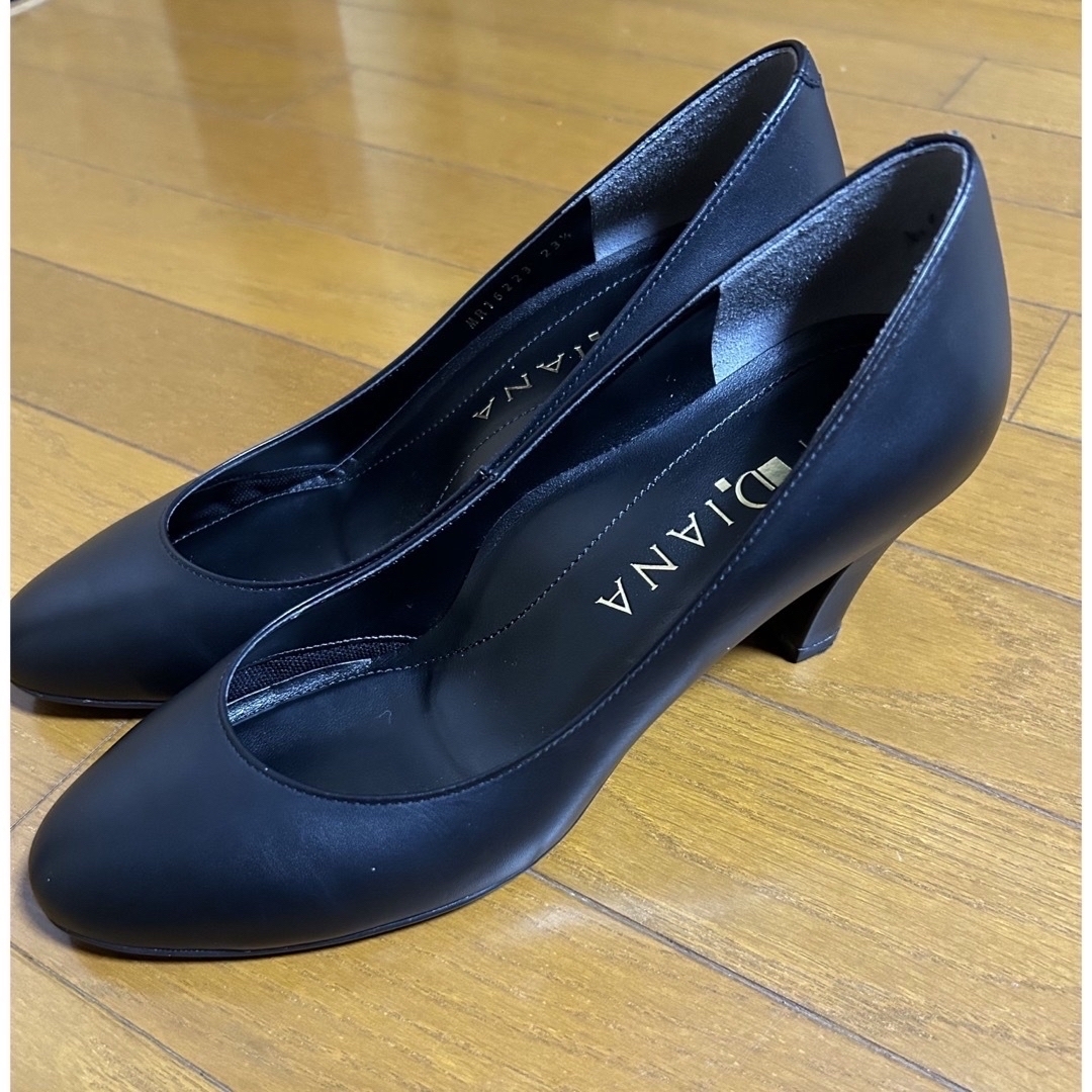 工場直売 DIANA ダイアナ 黒 パンプス 23.5❤️リクルート 冠婚葬祭 未 靴
