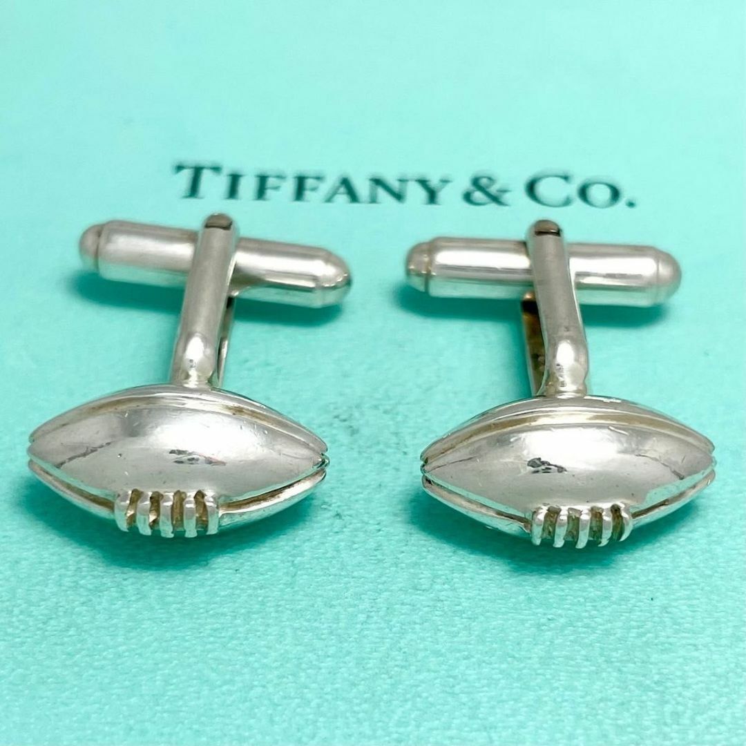 TIFFANY&Co. ティファニー 希少 ラグビー ボール カフ HF8fe TIFFANY&Co. ティファニー 希少 ラグビー ボール カフ HF8fe