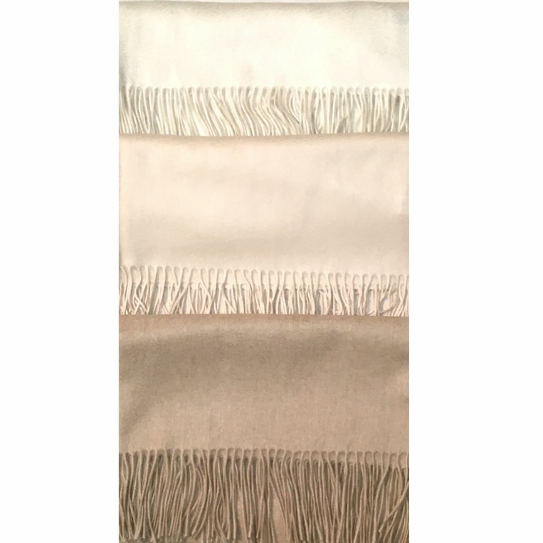 値下中 超大判 無染色100% カシミヤストール70×200cm WT 新品 値下中 超大判 無染色100% カシミヤストール70×200cm WT 新品