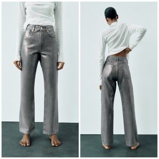 ZARA(デニム/ジーンズ ・ シルバー/銀色系)のフリマアイテム一覧 ZARA(デニム/ジーンズ ・ シルバー/銀色系)のフリマアイテム一覧