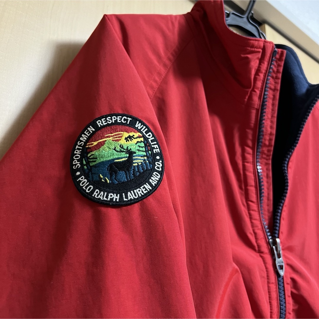 XL Polo Ralph Lauren 赤 ナイロンジャケット 美品 XL Polo Ralph Lauren 赤 ナイロンジャケット 美品