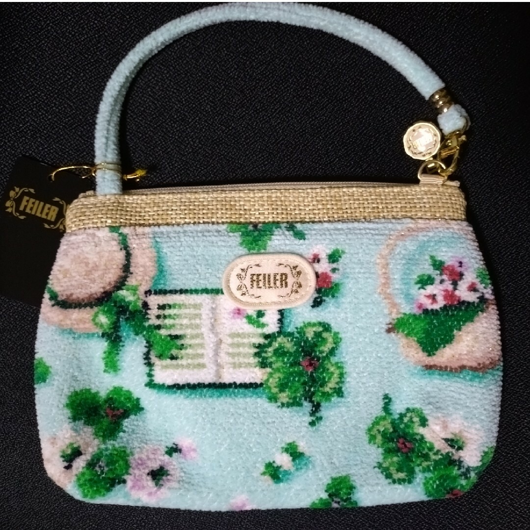 FEILER - フェイラー FEILER 手付きポーチ マイフェイバリットグリーン 未使用新品