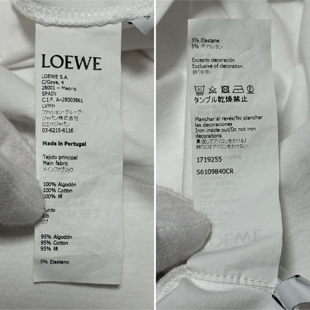 LOEWE - LOEWE ロエベ 刺繍 ロゴ 鳥 カエル Tシャツ S LOEWE - LOEWE ロエベ 刺繍 ロゴ 鳥 カエル Tシャツ S