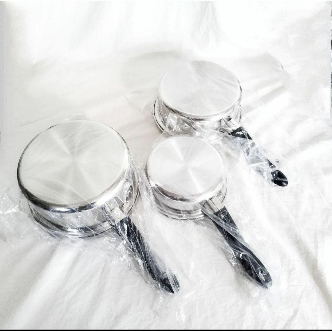 アムウェイ Amway 新品 大ソースパン 中ソースパン 小ソースパン アムウェイ Amway 新品 大ソースパン 中ソースパン 小ソースパン