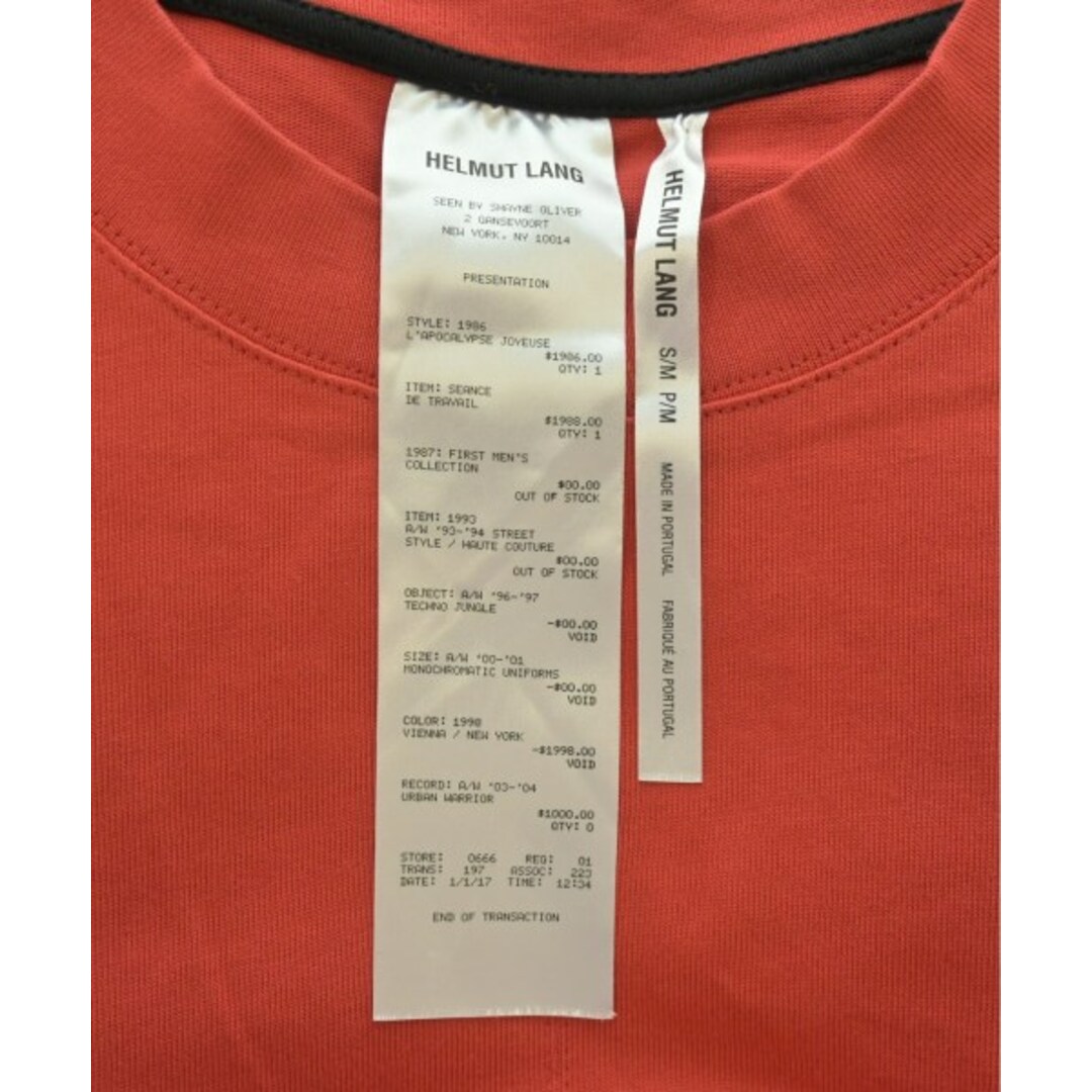 HELMUT LANG ヘルムートラング Tシャツ・カットソー SM 赤 【古着】 HELMUT LANG ヘルムートラング Tシャツ・カットソー SM 赤 【古着】