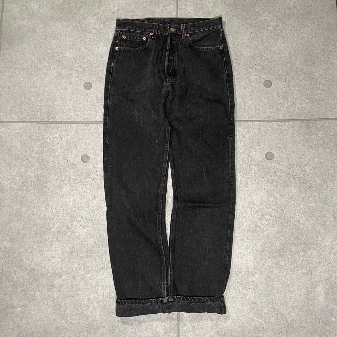Levi´s 501 ブラックデニム ジーンズ 90s USA製 フェード Levi´s 501 ブラックデニム ジーンズ 90s USA製 フェード
