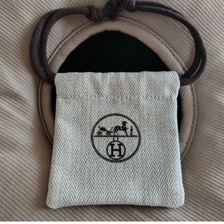 エルメス 保存袋 HERMES ヘリンボーン 巾着袋 布袋 袋 巾着