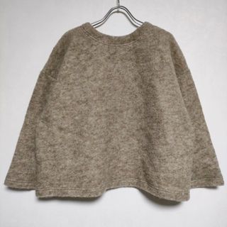 ネストローブ(nest Robe)のnest Robe ウール2WAYプルオーバー 01184-1145 カーディガン ベージュ レディース ネストローブ【中古】4-1124T∞(カーディガン)