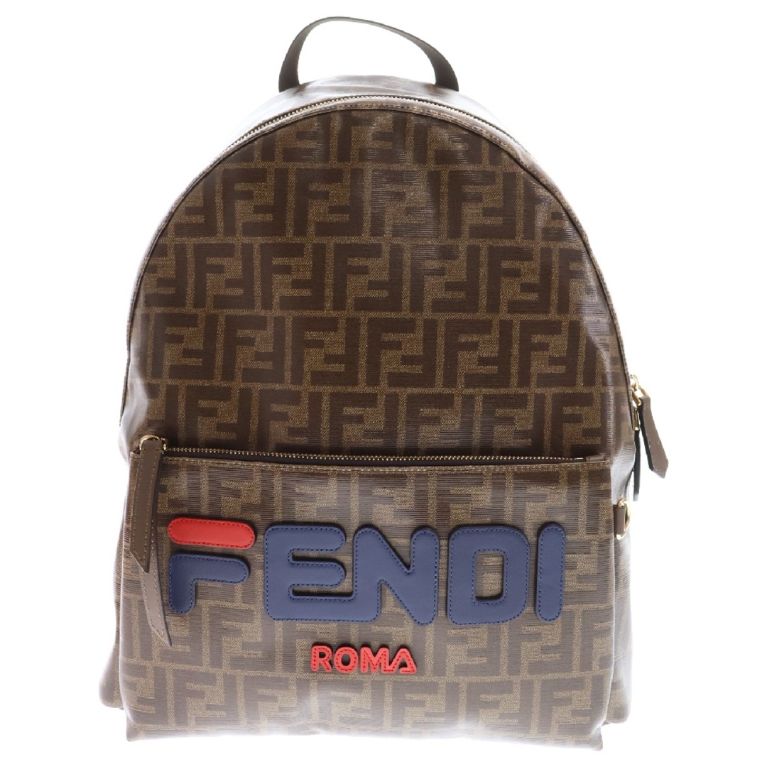 FENDI フェンディ × FILA フィラ FF ズッカ柄 レザー バック FENDI フェンディ × FILA フィラ FF ズッカ柄 レザー バック
