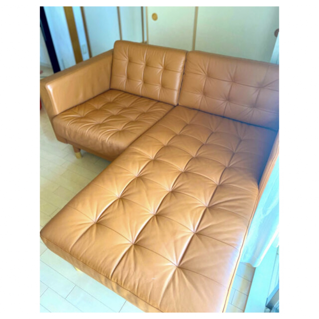 IKEA - LANDSKRONA 合皮3人掛けコーナーソファーの通販 by ゆみ IKEA - LANDSKRONA 合皮3人掛けコーナーソファーの通販 by ゆみ