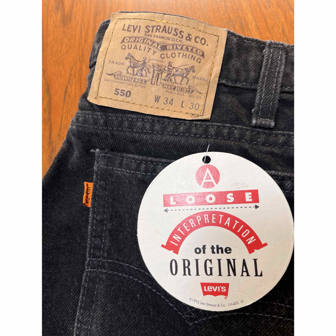 Levi's - 貴重!DEAD STOCK Levi's 550 ブラックデニム Levi's - 貴重!DEAD STOCK Levi's 550 ブラックデニム