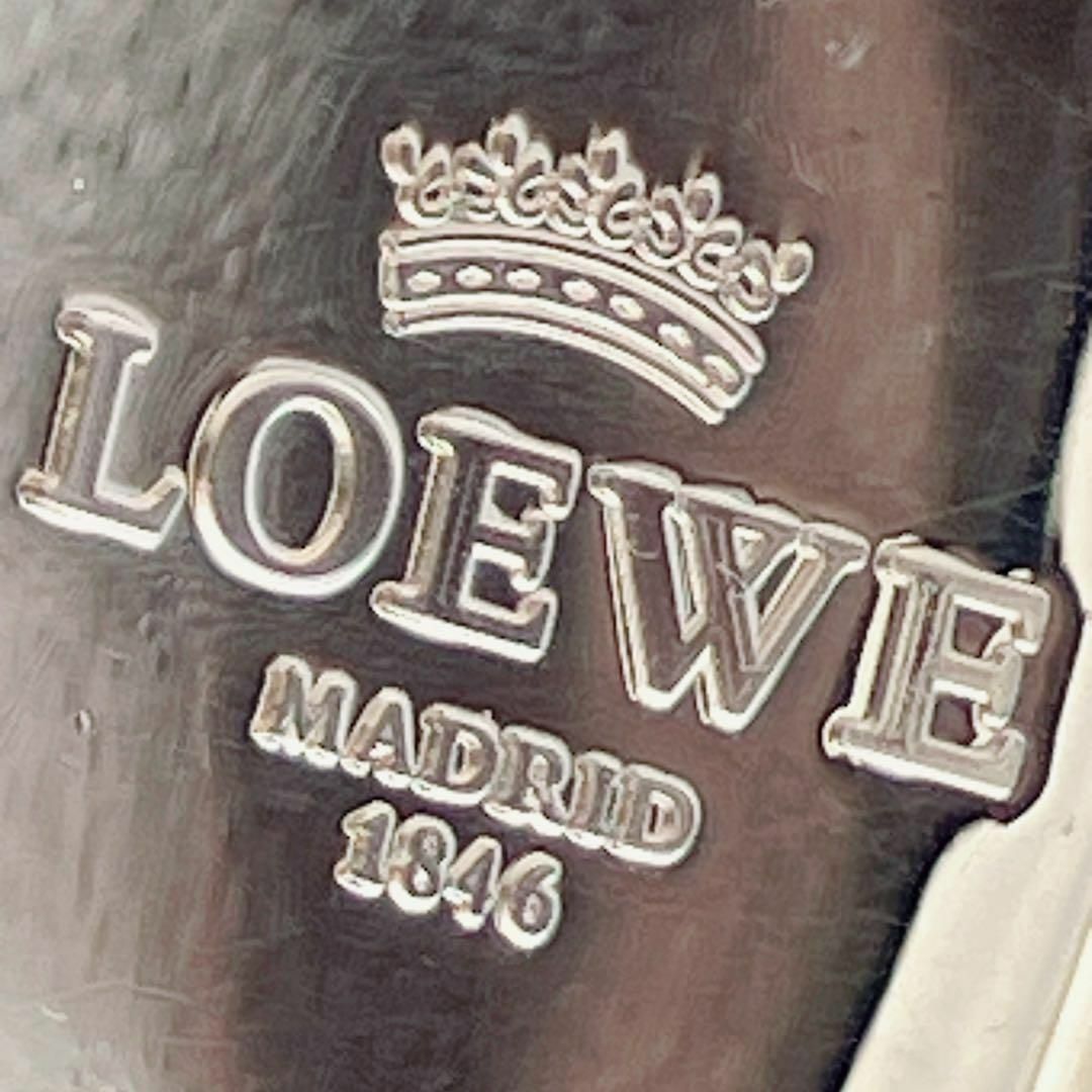 美品】LOEWE ロエベ ベルト ゴールド バックル ブラック 美品】LOEWE ロエベ ベルト ゴールド バックル ブラック