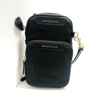 アニヤハインドマーチ(ANYA HINDMARCH)のAnya Hindmarch(アニヤハインドマーチ) ショルダーバッグ - 黒 ミニバッグ/ストラップ着脱可 レザー(ショルダーバッグ)