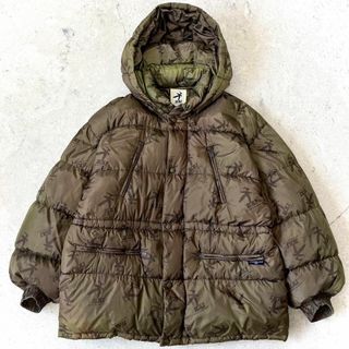 80s HAI sporting gear M ロゴ総柄 ダウンジャケット 茶の通販 80s HAI sporting gear M ロゴ総柄 ダウンジャケット 茶の通販