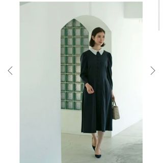 seven ten ミュゲジャガードニットドレス すずらん ワンピース seven ten ミュゲジャガードニットドレス すずらん ワンピース