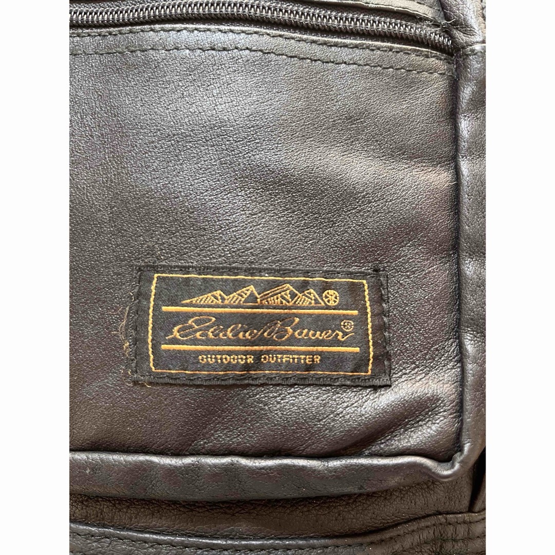 貴重!90's VINTAGE Eddie Bauer レザーバックパック バッグ 貴重!90's VINTAGE Eddie Bauer レザーバックパック バッグ