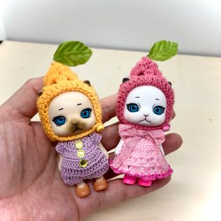 ぴ様　専用　最終SALE服1セット　黄色の方のみ　カプセルドール　猫用　果物(その他)