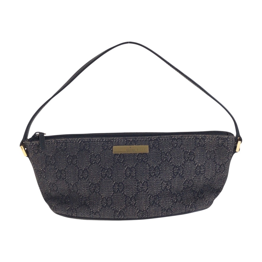 美品 GUCCI グッチ ブラック 黒 ゴールド金具 GGキャンバス 美品 GUCCI グッチ ブラック 黒 ゴールド金具 GGキャンバス