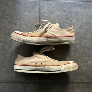 コンバース(CONVERSE)の70s コンバース オールスター チャックテイラー USA製 生成り 12(スニーカー)