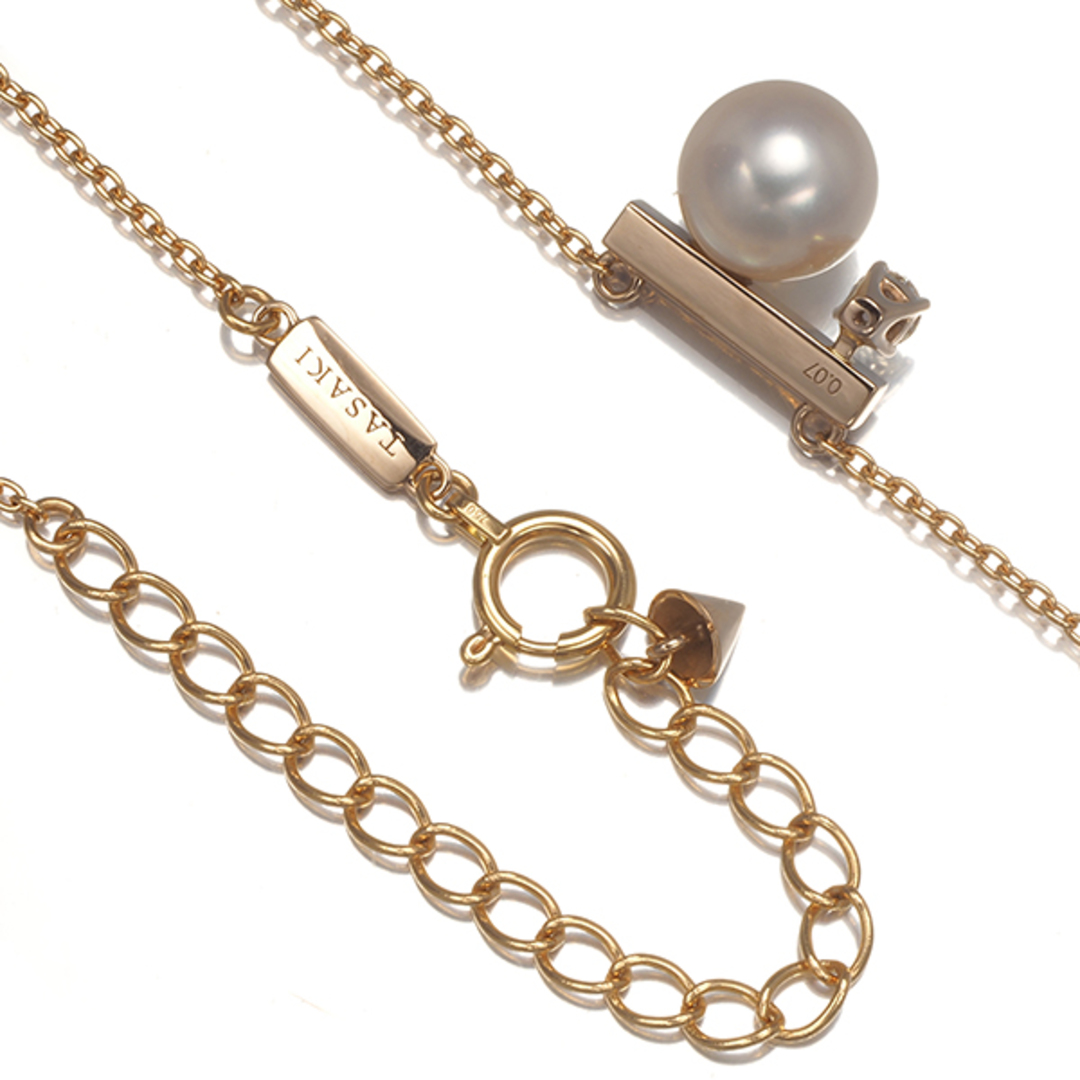 【公式】 ネックレス タサキ TASAKI - TASAKI パール ダイヤ 7.5mm 真珠 ネックレス、ペンダント、チョーカー