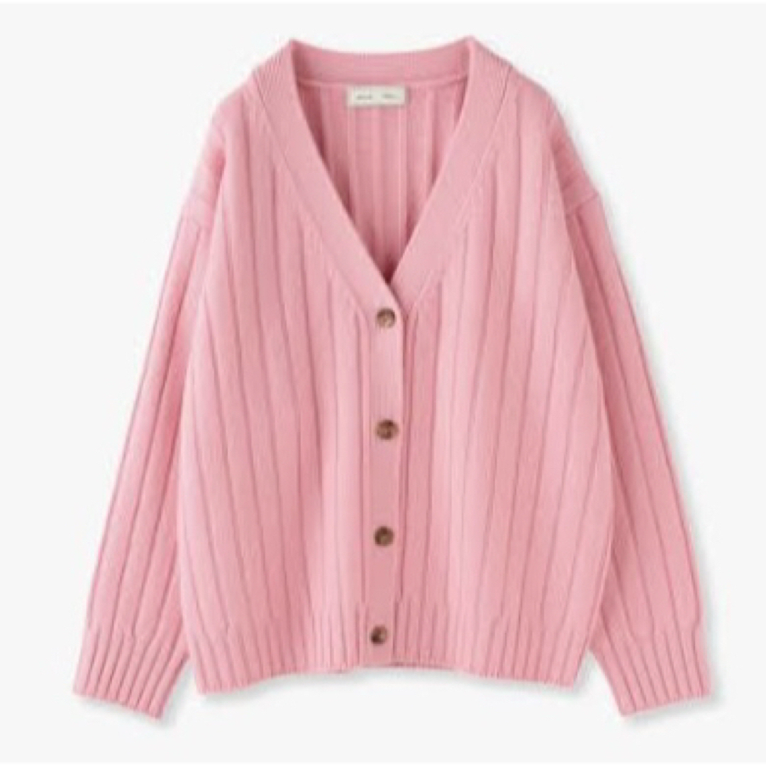 ebure - 新品 エブール ローゲージ カシミヤ Vネックワイドリブ ebure - 新品 エブール ローゲージ カシミヤ Vネックワイドリブ